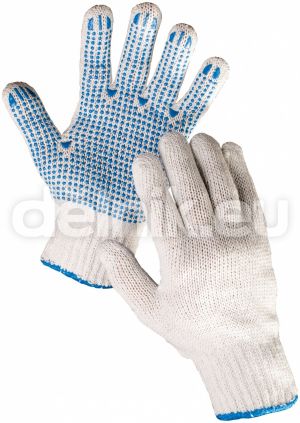 PLOVER pracovní rukavice s PVC terčíky
