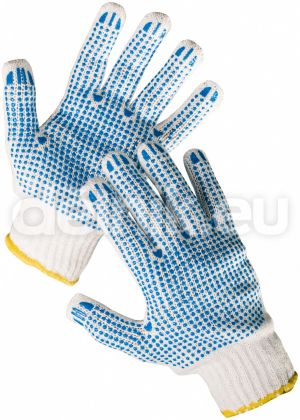 QUAIL Pracovní rukavice TC s PVC terčíky