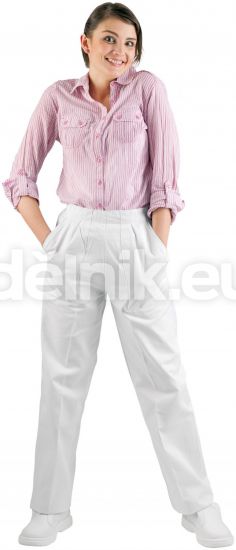 APUS LADY pracovní kalhoty bílé dámské