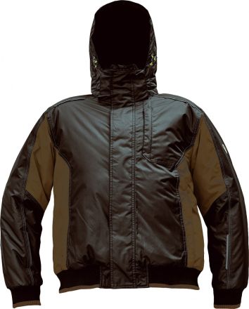 DAYBORO pilot zimní bunda tmavě hnědá/hnědá