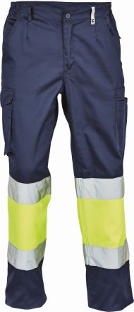 BILBAO HI-VIS kalhoty tmavě modrá/žlutá