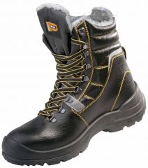 STRONG PROFESSIONAL TIGROTTO S3 CI holeňová bezpečnostní obuv zateplená - černá/žlutá
