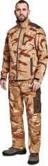 CRAMBE softshellová bunda béžová camouflage