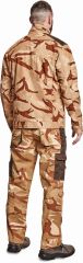 CRAMBE softshellová bunda béžová camouflage