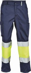 BILBAO HI-VIS kalhoty tmavě modrá/žlutá