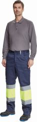 BILBAO HI-VIS kalhoty tmavě modrá/žlutá
