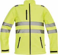 MURCIA HI-VIS softshellová bunda žlutá