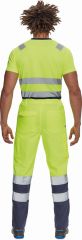 MONZON HI-VIS tričko žlutá/tmavě modrá