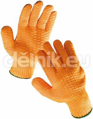 FALCON Pracovní rukavice s PVC mřížkou