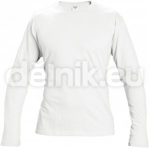 CAMBON tričko s dlouhým rukávem/bílá