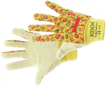 FUNKY FRUIT pracovní rukavice s PVC terčíky