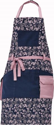 YOWIE zástěra fialová/tmavě modrá