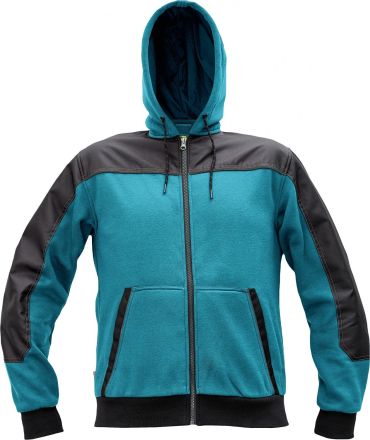 CREMORNE mikina petrolejová/černá