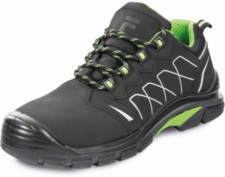VINDWOOK S3 polobotka bezpečnostní - černá/zelená