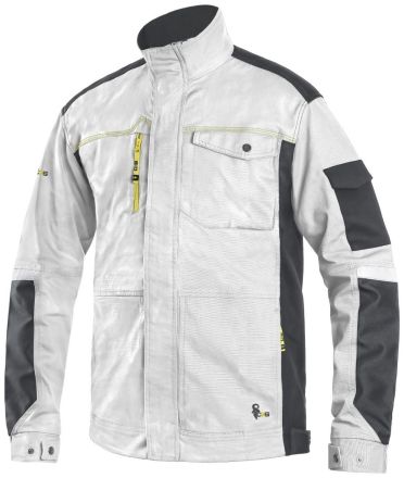 STRETCH montérková blůza - bílo-šedá