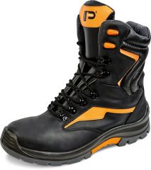 EXTREME TECTOR S3 holeňová bezpečnostní obuv - černá/oranžová