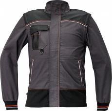 KNOXFIELD bunda antracit/červená