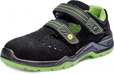 HALWILL S1P ESD sandál bezpečnostní - černá/zelená