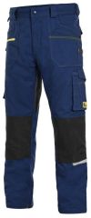 STRETCH montérkové kalhoty - tmavě modrá/černá