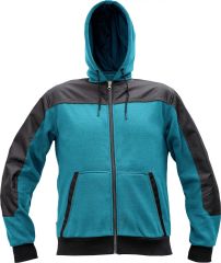 CREMORNE mikina petrolejová/černá