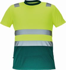 MONZON HI-VIS tričko žlutá/zelená