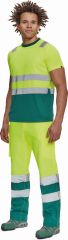 MONZON HI-VIS tričko žlutá/zelená