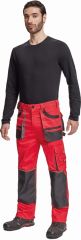 HANS kalhoty červená/antracit