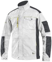 STRETCH montérková blůza - bílo-šedá