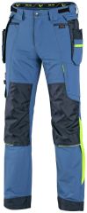 NAOS kalhoty pánské modro-modré, HV žluté doplňky
