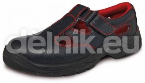 BONN SC-01-001 S1 sandál bezpečnostní - černá/červená
