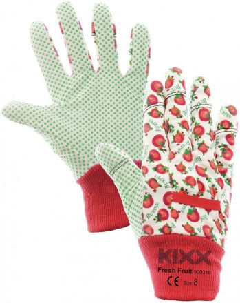 FRESH FRUIT pracovní rukavice s PVC terčíky