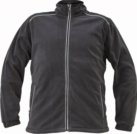 KNOXFIELD fleecová bunda antracit/žlutá