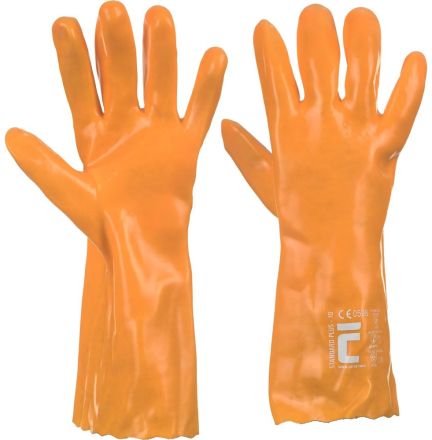 STANDARD PLUS rukavice 35cm PVC žlutá