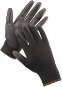 BUNTING ECO HS-04-003 pracovní rukavice PE/PU černé
