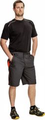 KNOXFIELD šortky antracit/oranžová