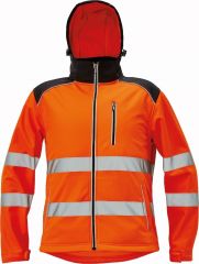KNOXFIELD HI-VIS softshellová bunda oranžová