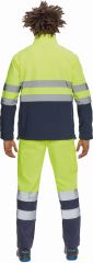 GRANADA HI-VIS softshellová bunda žlutá/tmavě modrá