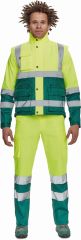 HELLIN HI-VIS zimní vesta žlutá/zelená