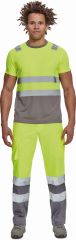 MONZON HI-VIS tričko žlutá/šedá