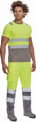MONZON HI-VIS tričko žlutá/šedá