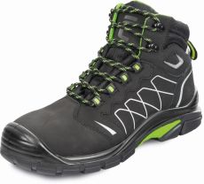 TORNAFORT S3 kotníková bezpečnostní obuv - černá/zelená