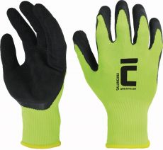 SALANGANA žluté rukavice máčené - latex