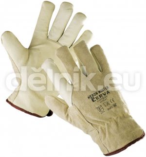HERON WINTER zimní kožené pracovní rukavice