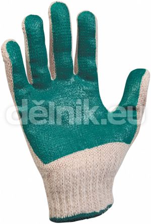 SCOTER pracovní rukavice PVC - vel.7 zelené