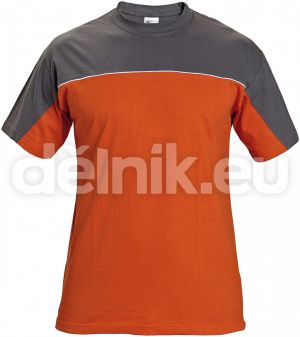 DESMAN triko šedá-oranžová