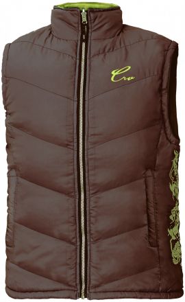 YOWIE dámská hnědo-zelená vesta
