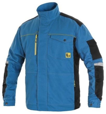 STRETCH montérková blůza - světle modrá/černá