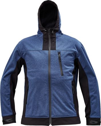 HUYER softshellová bunda modrá