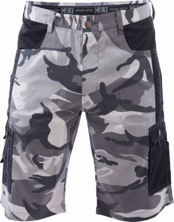 CRAMBE šortky šedá camouflage
