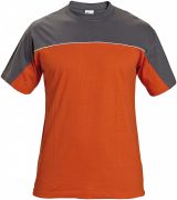 DESMAN triko šedá-oranžová